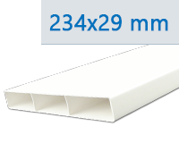 PVC lapos csővezetékek 234 x 29 mm = Ø 100 mm