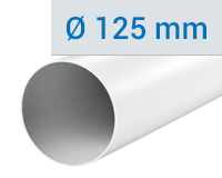 PVC kerek légcsatornák Ø 125 mm