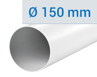 PVC kerek csővezetékek Ø 150 mm