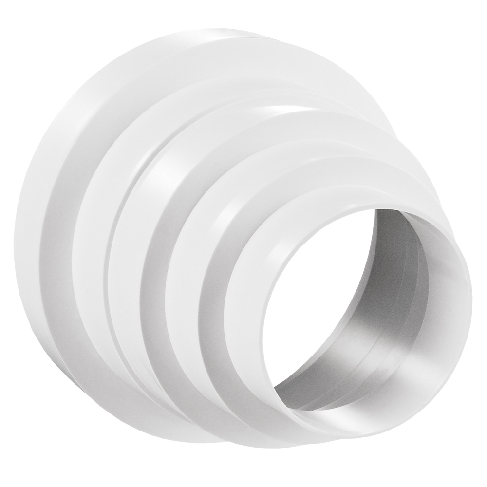 Univerzális PVC szűkítő idom különböző átmérőjű csővezetékekbe Ø 80 / 100 / 120 / 125 / 150 / 160 mm
