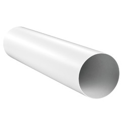 PVC kerek csővezeték légcsatornákba Ø 125 mm, hossz 500 mm
