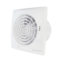 Fürdőszobai ventilátor alacsony zajszint, időzítő, páraérzékelő, visszacsapó szelep  Ø 125 mm
