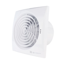 Fürdőszobai ventilátor alacsony zajszint, időzítő, páraérzékelő, visszacsapó szelep  Ø 150 mm