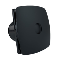 Dalap 100 ONYX fürdőszobai ventilátor visszacsapó szeleppel, Ø 100 mm, matt fekete