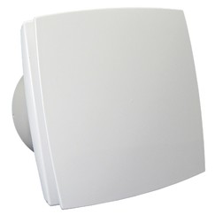 Fürdőszoba ventilátor előlappal hozzáadott funkciók nélkül, Ø 100 mm, gazdaságos és csendes