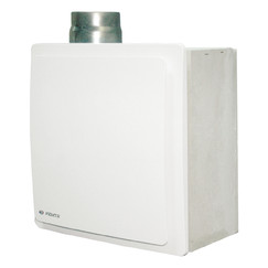 Fürdőszobai ventilátor visszacsapó szeleppel és tűzvédelemmel, magasnyomású, Ø 80 mm, vízszintes